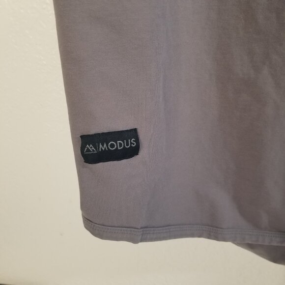 Modus Apparel Mens XL Solid Gray Cotton Blend High Low Sleeveless Tank Top Shirt - Picture 6 of 12